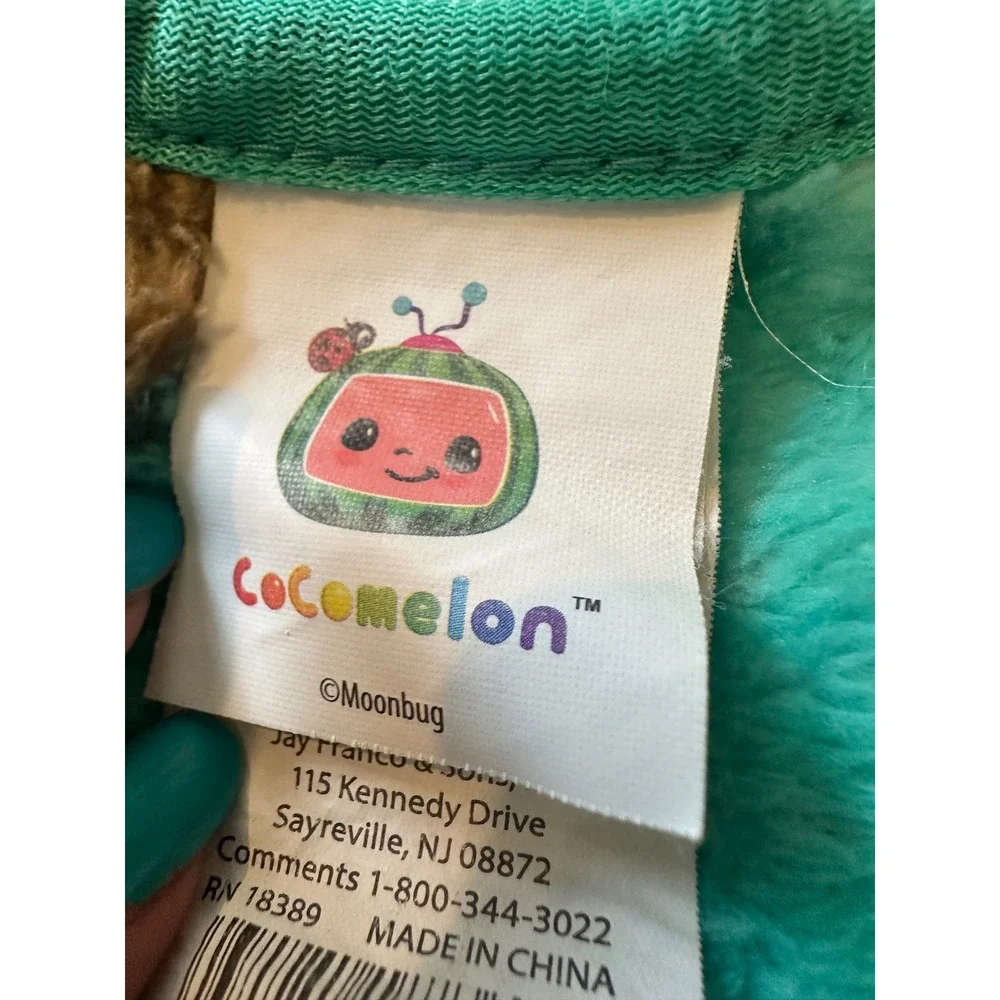 Cocomelon JJ and Friends Teal Fleece Throw Blanket Toddler Bedding Jay Franco
